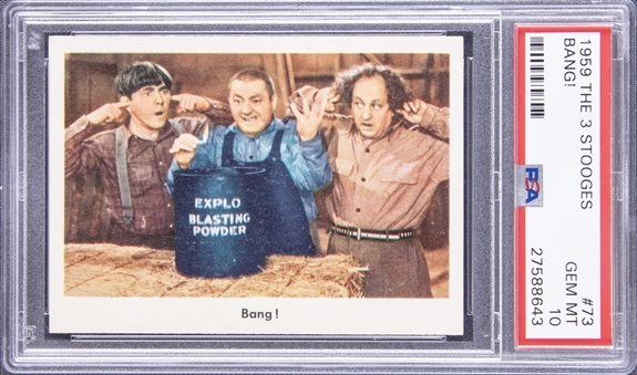 1959 Fleer "Three Stooges" #73 "Bang!" – PSA GEM MT 10